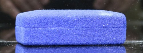 VTG Waterford Crystal Teardrop Pendant Necklace 17" Chain S/S  w/Box #1150