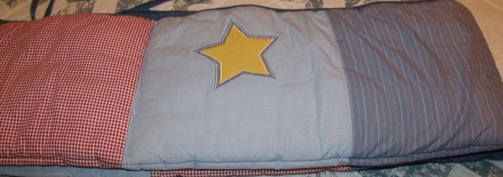 lambs and ivy sports crib bumper pad