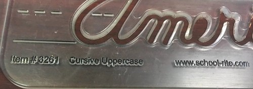 School Rite Cursive Handwriting Instruction Guides Lowercase 4261 Uppercase 3261