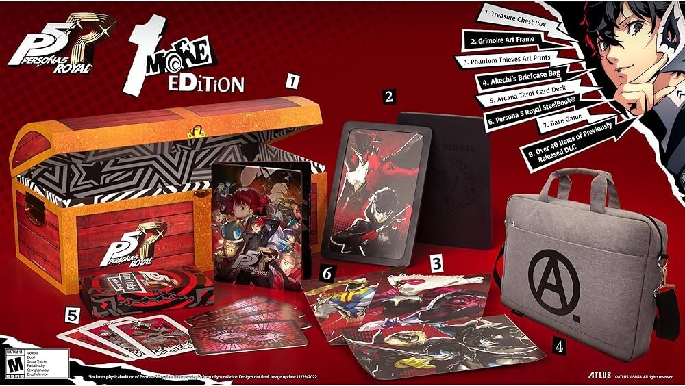 56　ペルソナ5 ザ・ロイヤル 幻影色紙 1箱 Persona 5 Royal 1 One More Collector's Edition Video Game