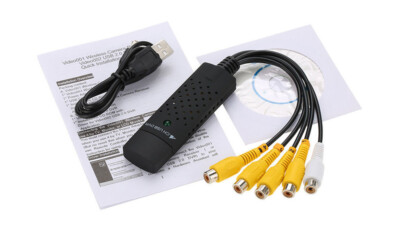 USB Windows-Based Quad Video DVR Adapter CCTV Camera Quad Video Switcher For PC