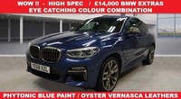 2018 68 BMW X4 3.0 M40D SUV 5DR DIESEL AUTO XDRIVE EURO 6 (S/S) (326 PS)