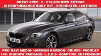 2016 16 BMW 3 SERIES 3.0 330D M SPORT SALOON 4DR AUTO XDRIVE EURO 6 (S/S) 258 PS