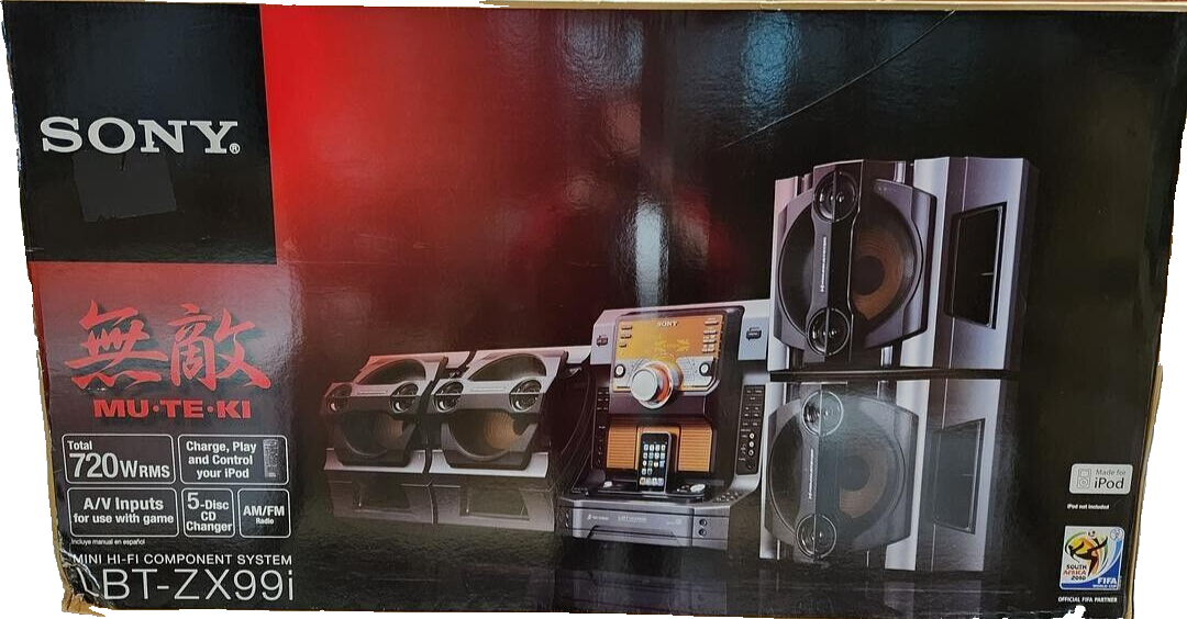 NEW Sony LBT-ZX99i Muteki 720W HI-FI Component System 5-Disc NEW Sony LBT-ZX99i Muteki 720W HI-FI Component System 5-Disc