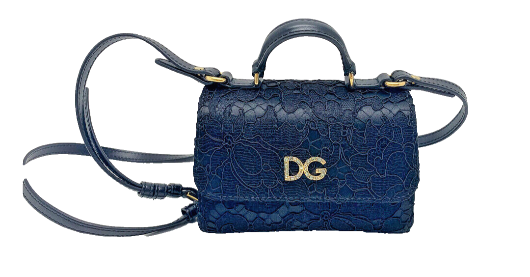 Dolce & Gabbana Lace Shoulder bag Mini bag Gold Logo
