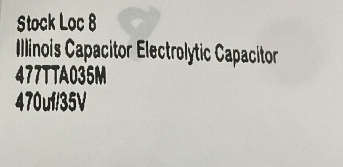 Illinois Capacitor TTAA  electrolytic capacitor 477TTA035M axial lead 470uf/35V