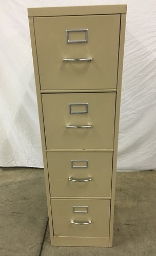 four drawer metal filing cabinet lot 247