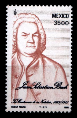 Komponist Johann S. Bach. 1W. Mexiko 1985