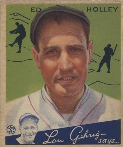 1934 Goudey Big League Chewing Gum - Ed Holley #55