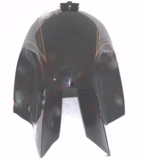 10-12 Gallon Petrol Tank Black Painted Golden Stripe For BMW Hoske Heinrich 