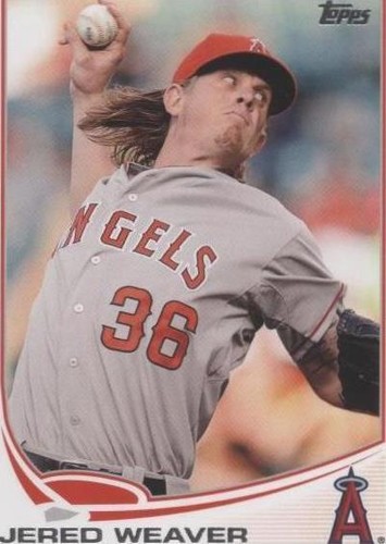 2013 Topps Mini - Jered Weaver #36