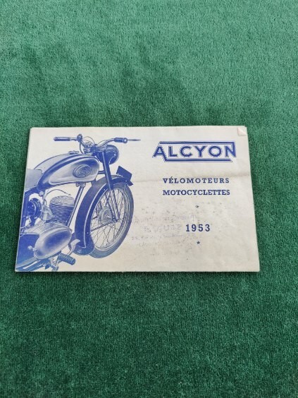 Motos Alcyon 1953 Prospectus Brochure Catalogue DÃ©Pliant  Catalog