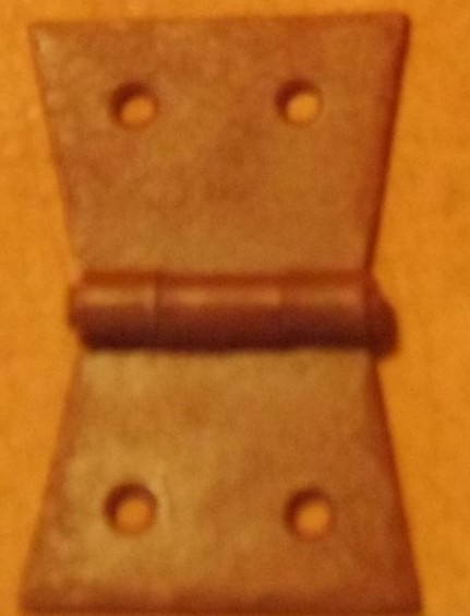 17th-,19th century butterfly hinges Handmade reproduction, forged head nails