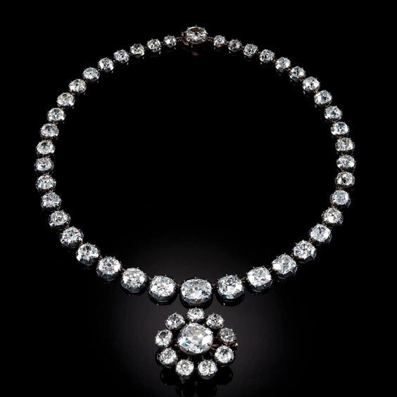 Tennis Necklace Sterling Silver & Round Shape Pendant 925