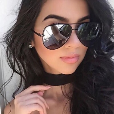 Big Aviator ''KEY'' OVERSIZED Metal Gradient Women Sunglasses Shades SHADZ GAFAS @