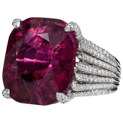 Fashion 925 Silver Plated Cubic Zircon Ring Jewelry Women Wedding Gift Sz 6-10