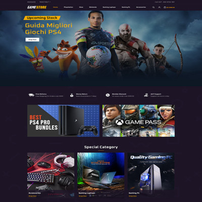 AUTOMATED GAMING AFFILIATE STORE + Free Hosting + Free Marketing