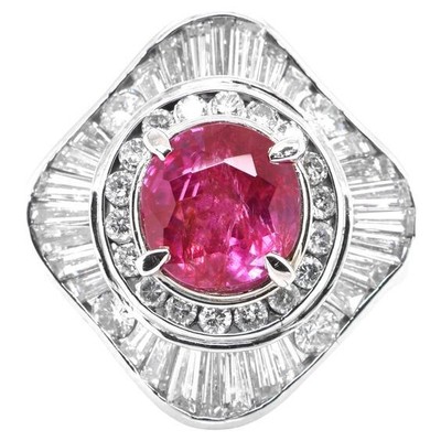 Round Lab Ruby Statement Ring 925 Fine Silver Authentic Ethnic Jewelry For Women