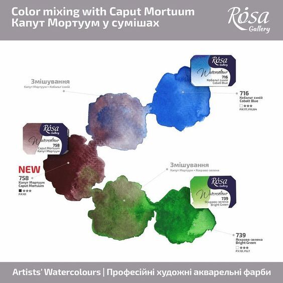 Rosa Gallery Artist Watercolour Paint Extra Fine Professional pans set