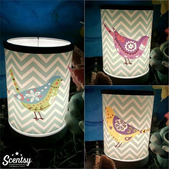 Chevrons and Songbirds Scentsy Warmer - NIB
