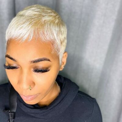 Pixie Cut Wigs for Black Women Blonde 613 Short Cut Human Hair Wigs Brazilian US