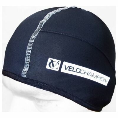 VeloChampion Thermo Tech Radfahren Schädelkappe Schwarz Gr. L/XL/ Kopf 56-62cm