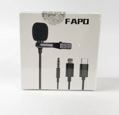 Fapo Mini Clip On Microphone Lightning Connector