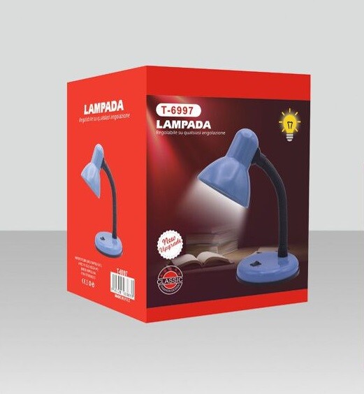 Lampada Luce T-6997 Da Scrivania Tavolo Ufficio Casa Colorata linq
