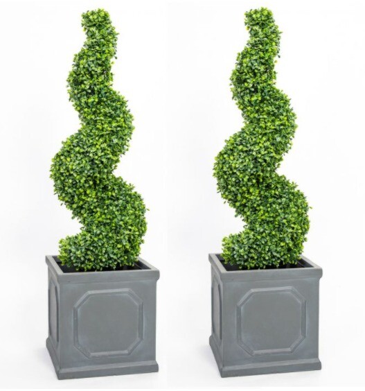 PAIR 90cm Artificial Spiral Trees in Lisnaskea, County Fermanagh