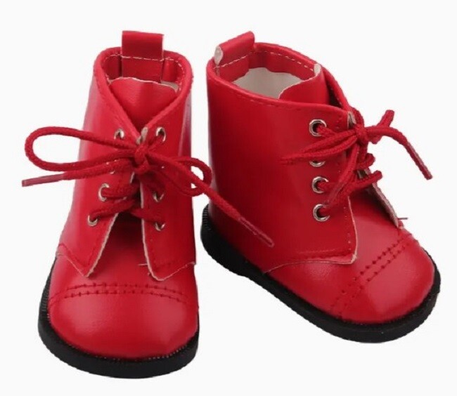 Boots, Leather Tie Boots, Available 6 Colors!  Designed for 18-Inch Dolls