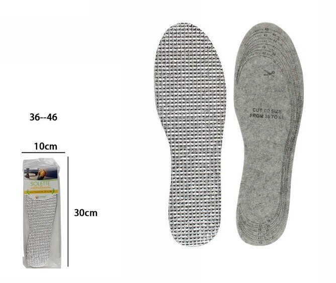 Coppia Di Solette Termica Piede Caldo Alluminio Riscalda Piedi Traspirante dfh