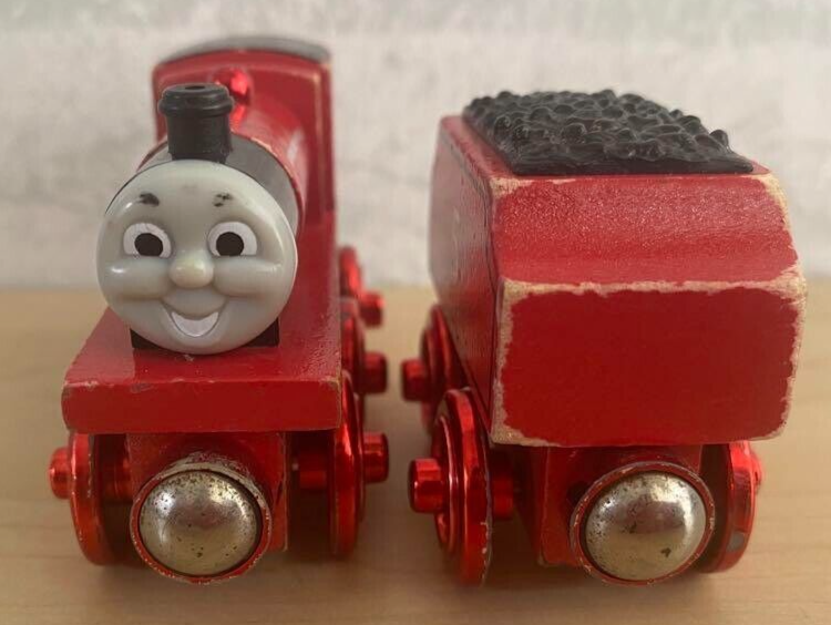Thomas Wooden Rare Red Metallic James from JAPAN USED | eBay