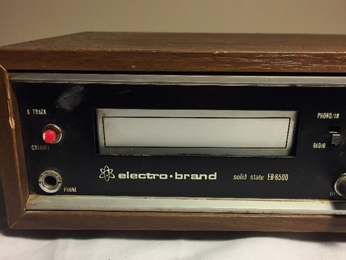 Vintage Electro Brand Solid State EB6500 Radio 8 Track Player