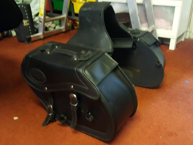 leather motorcycle panniers