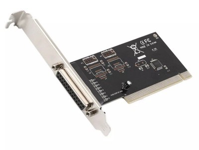 DB25 One Parallel Port LPT Printer to PCI Card Converter Adapter For Win7