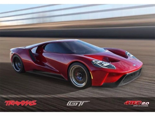 NEW Traxxas 1/10 Ford GT 83056-4 RED AWD Supercar RTR w/TSM TQi - FREE SHIPPING