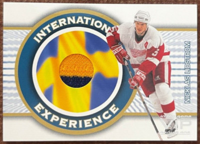2003-04 ITG-VIP INTERNATIONAL EXPERIENCE GAME-USED JERSEY NICKLAS LIDSTROM