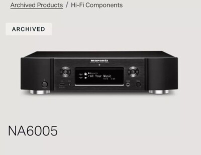 Marantz NA6005 Network Audio Player Wifi Bluetooth Airplay DAC Silver Japan
