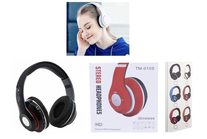 Cuffie Stereo Bluetooth Tm-010S Per Musica Smartphone Pc cir