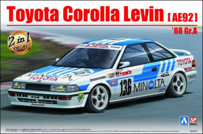 Toyota Corolla Levin AE92 1988 Gr.A 1:24 Model Kit Bausatz Beemax Aoshima 098240