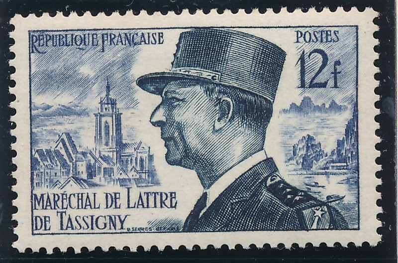 Timbre France 982** Mal De Lattre De Tassigny  1954