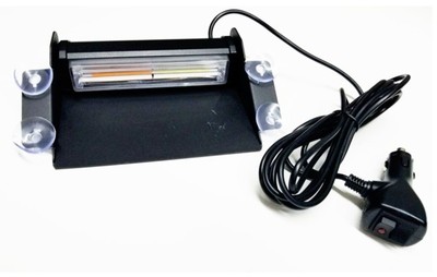 1 PCS COB LED EMERGENCY Strobe Flash Light Dash 8.2 WIDX 5'' DEEP Amber/Amber