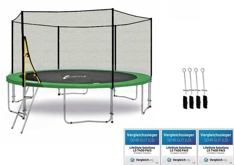 LST370PA12 (GA) LifeStyle ProAktiv Garten Trampolin 370cm 12ft Geprüft