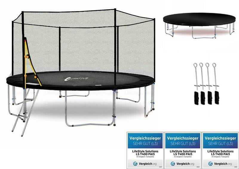 LST370PA12 (S) LifeStyle ProAktiv Garten Trampolin 370cm 12ft Geprüft