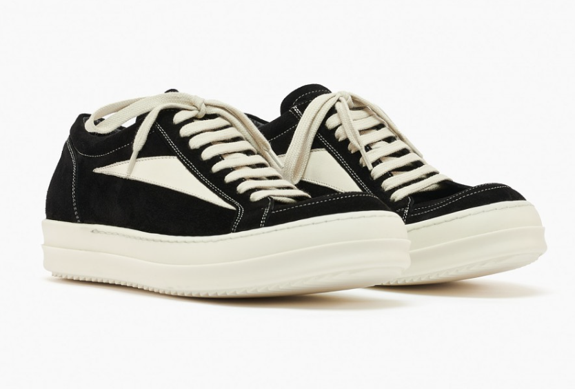 RICK OWENS VINTAGE SNEAKERS LOW RAMONE S/S 23 EDFU - Black RICK OWENS VINTAGE SNEAKERS LOW RAMONE S/S 23 EDFU - Black