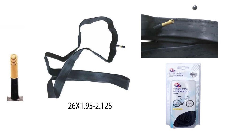 Camera D'Aria Per Pneumatici Ruote Bici Bicicletta Bike 26x1.95-2.125 cir