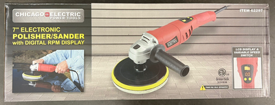 Variable Speed Digital Polisher Sander Heavy Duty LCD Display 10 Amp 7 in