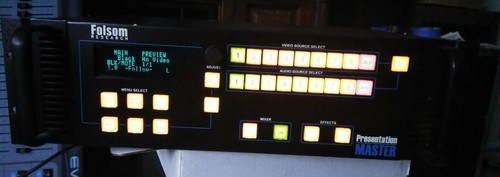 Folsom research presentation master PM-2002 Audio & Video seamless switcher