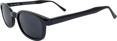 Sunglasses X-Kd'S Matte Black Frame/Sd Grey Lens (11120) Rectangular Sunglasses,