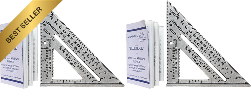 Tool S0101 7-Inch Speed Square Layout Tool with Blue Book (Pack of 2)